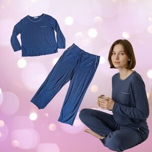 🔥$10 Bundled🔥Understance Cotton/Modal Navy Blue Pajama Set Size M